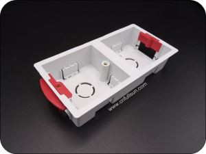 صندوق كهربائي PVC مع عروة ثابتة مقاومة للحريق